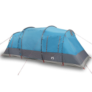 vidaXL Family Tent Tunnel 6-Person Blue Waterproof