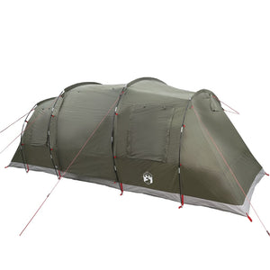 vidaXL Family Tent Tunnel 6-Person Olive Green Waterproof