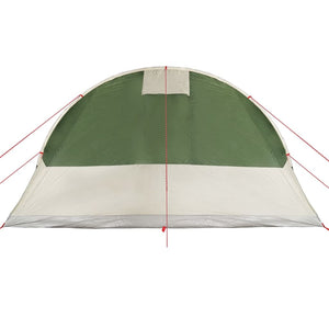 vidaXL Camping Tent Tunnel 5-Person Green Waterproof