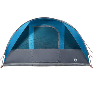 vidaXL Camping Tent Tunnel 5-Person Blue Waterproof