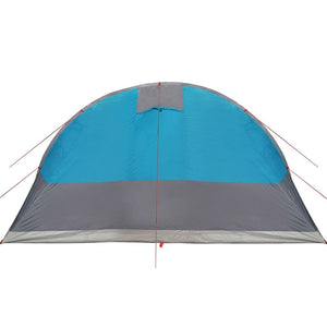 vidaXL Camping Tent Tunnel 5-Person Blue Waterproof