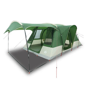 vidaXL Camping Tent Tunnel 5-Person Green Waterproof