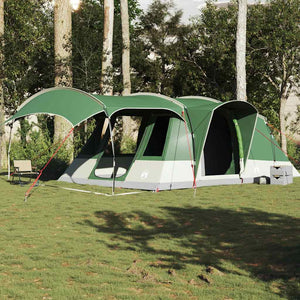 vidaXL Camping Tent Tunnel 5-Person Green Waterproof