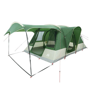 vidaXL Camping Tent Tunnel 5-Person Green Waterproof