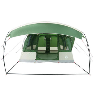 vidaXL Camping Tent Tunnel 5-Person Green Waterproof