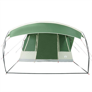 vidaXL Camping Tent Tunnel 5-Person Green Waterproof