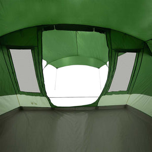 vidaXL Camping Tent Tunnel 5-Person Green Waterproof