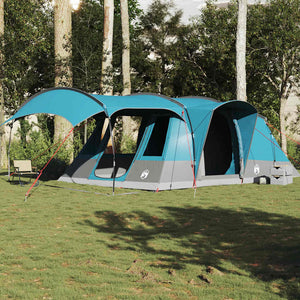 vidaXL Camping Tent Tunnel 5-Person Blue Waterproof