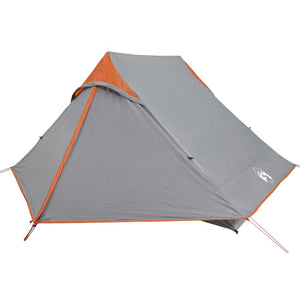 vidaXL Camping Tent 2-Person Grey Waterproof