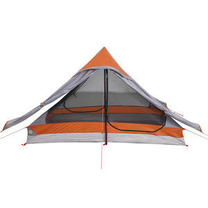 vidaXL Camping Tent 2-Person Grey Waterproof