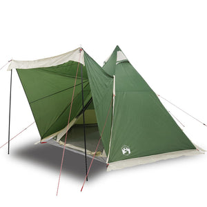 vidaXL Family Tent Tipi 6-Person Green Waterproof