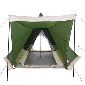 vidaXL Family Tent Tipi 6-Person Green Waterproof