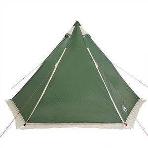 vidaXL Family Tent Tipi 6-Person Green Waterproof