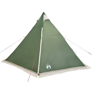 vidaXL Family Tent Tipi 6-Person Green Waterproof