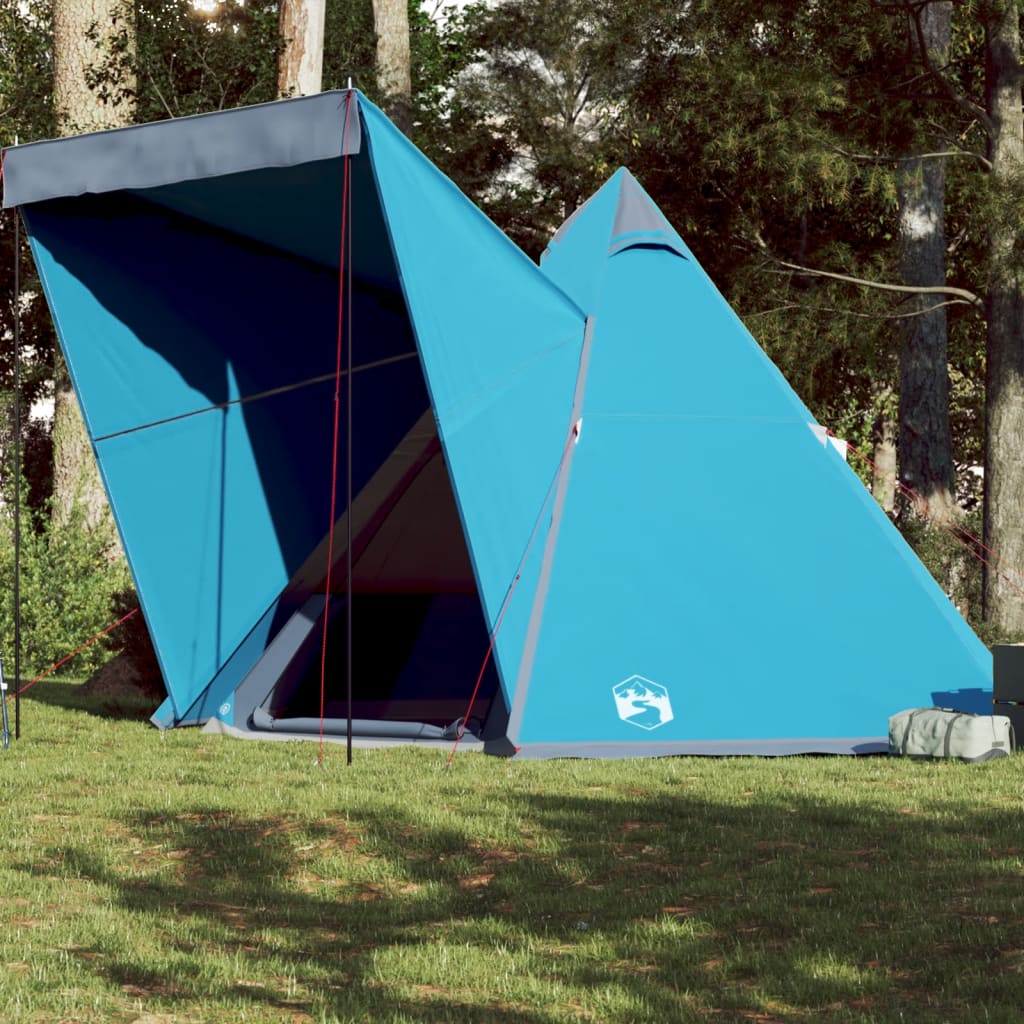 vidaXL Family Tent Tipi 6-Person Blue Waterproof