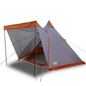 vidaXL Family Tent Tipi 6-Person Grey Waterproof