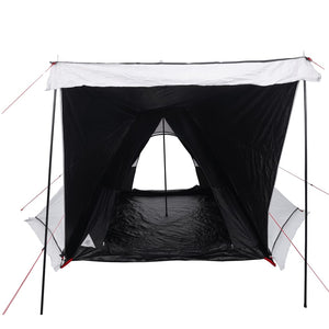 vidaXL Family Tent Tipi 6-Person White Blackout Fabric Waterproof