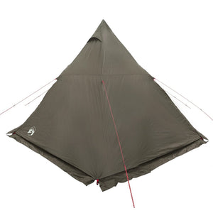 vidaXL Family Tent Tipi 6-Person Brown Waterproof