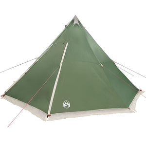 vidaXL Family Tent Tipi 6-Person Green Waterproof