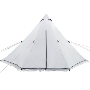 vidaXL Family Tent Tipi 6-Person White Blackout Fabric Waterproof