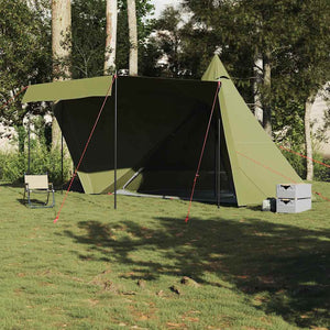 vidaXL Family Tent Tipi 6-Person Olive Green Waterproof