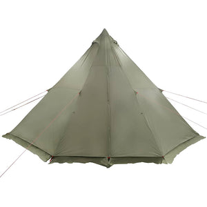 vidaXL Family Tent Tipi 6-Person Olive Green Waterproof