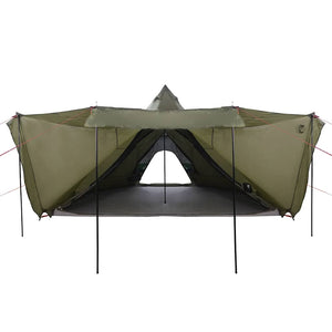 vidaXL Family Tent Tipi 6-Person Olive Green Waterproof