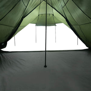 vidaXL Family Tent Tipi 6-Person Olive Green Waterproof