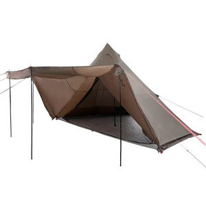 vidaXL Family Tent Tipi 6-Person Brown Waterproof