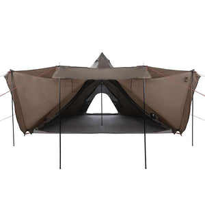 vidaXL Family Tent Tipi 6-Person Brown Waterproof