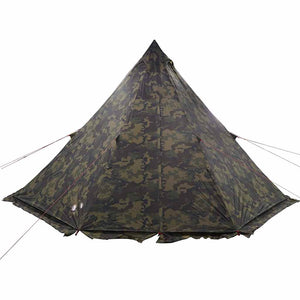 vidaXL Family Tent Tipi 6-Person Camouflage Waterproof