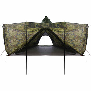 vidaXL Family Tent Tipi 6-Person Camouflage Waterproof