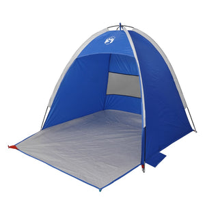 vidaXL Beach Tent 3-Person Azure Blue Waterproof