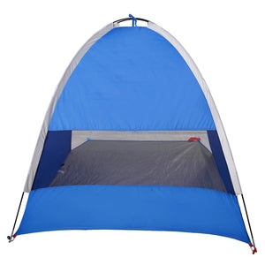 vidaXL Beach Tent 3-Person Azure Blue Waterproof