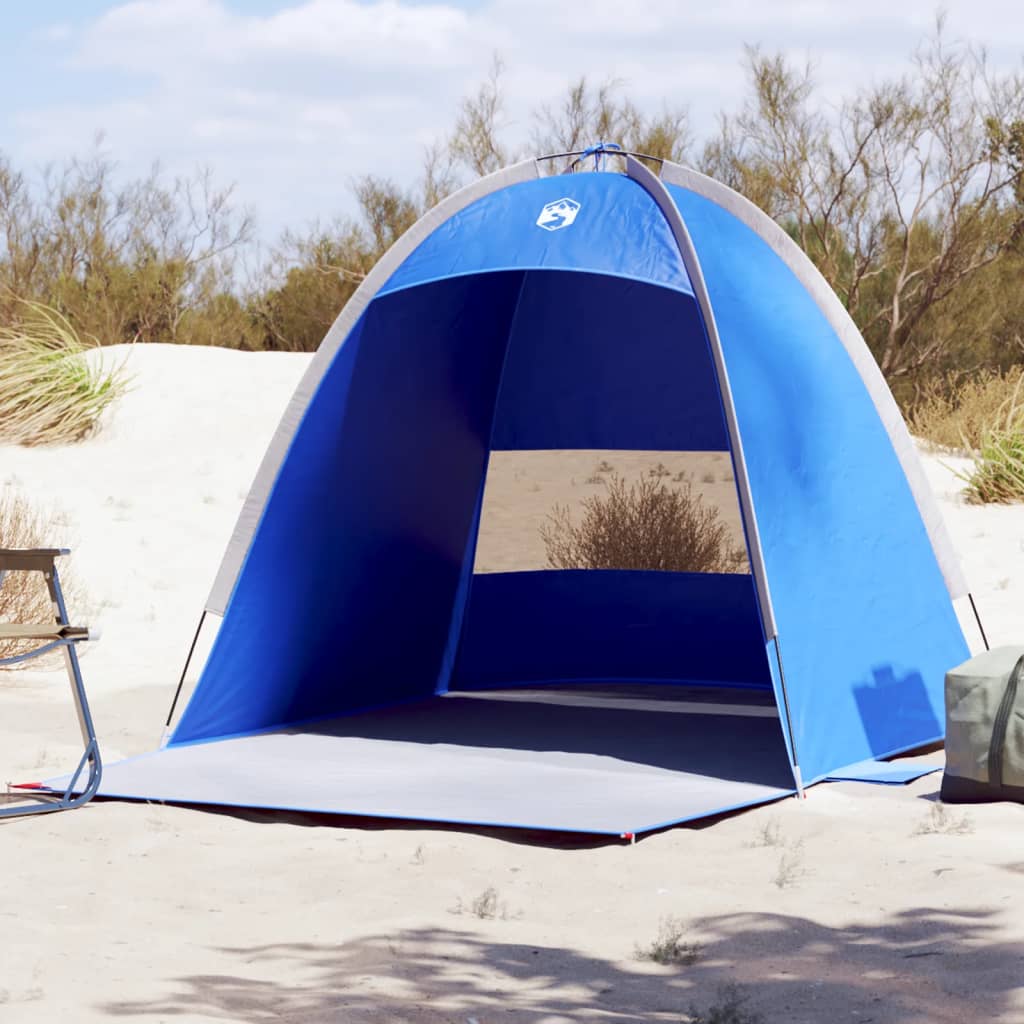 vidaXL Beach Tent 3-Person Azure Blue Waterproof