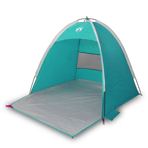 vidaXL Beach Tent 3-Person Sea Green Waterproof