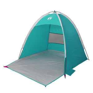 vidaXL Beach Tent 3-Person Sea Green Waterproof