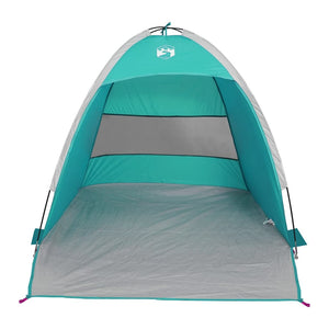 vidaXL Beach Tent 3-Person Sea Green Waterproof