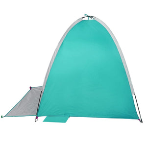 vidaXL Beach Tent 3-Person Sea Green Waterproof