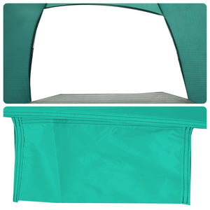 vidaXL Beach Tent 3-Person Sea Green Waterproof