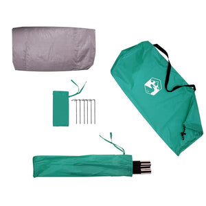 vidaXL Beach Tent 3-Person Sea Green Waterproof