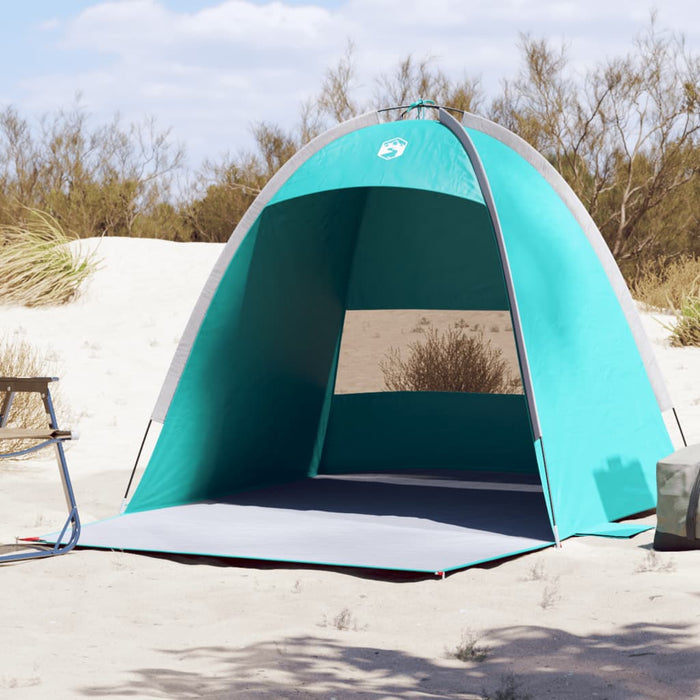 vidaXL Beach Tent 3-Person Sea Green Waterproof