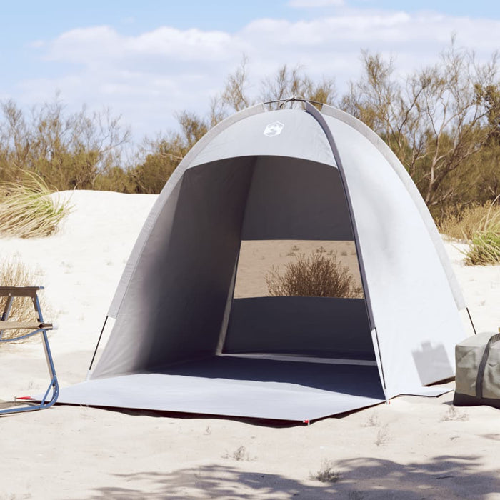 vidaXL Beach Tent 3-Person Grey Waterproof