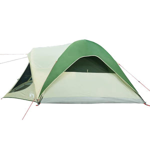 vidaXL Family Tent Tunnel 6-Person Green Waterproof