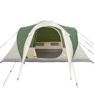 vidaXL Family Tent Dome 6-Person Green Waterproof