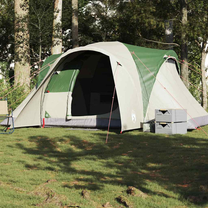 vidaXL Family Tent Dome 6-Person Green Waterproof