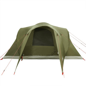 vidaXL Family Tent Dome 6-Person Olive Green Waterproof