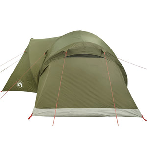 vidaXL Family Tent Dome 6-Person Olive Green Waterproof