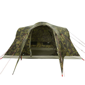 vidaXL Family Tent Dome 6-Person Camouflage Waterproof