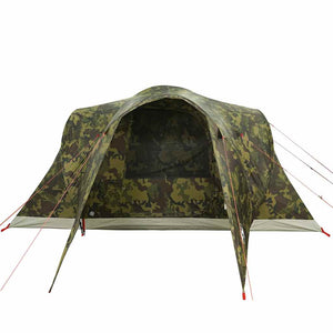 vidaXL Family Tent Dome 6-Person Camouflage Waterproof